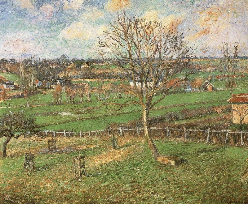 Camille Pissarro The peach trees in winter Sweden oil painting art